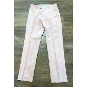 Lauren Ralph Lauren Mens 31X32 Pink 100% Linen Casual Lightweight Pants